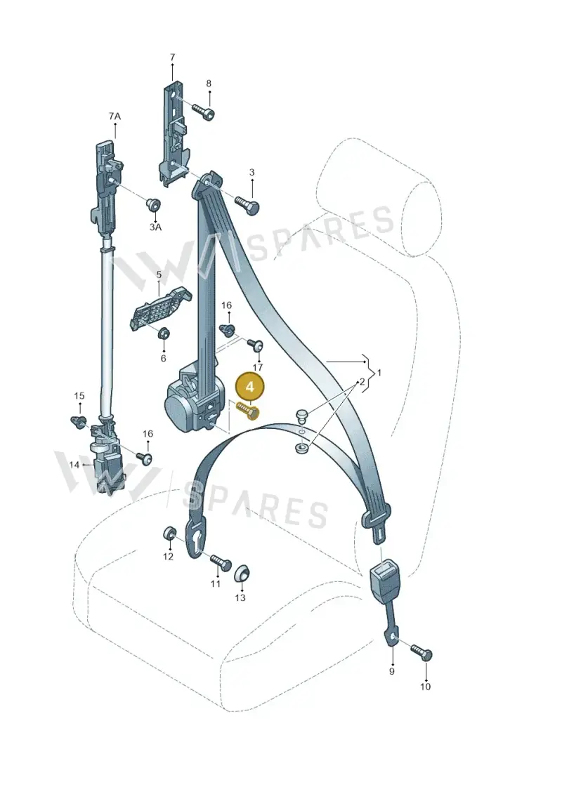 N98924102 — Audi A6L           "CN"05> (2005-) diagram 249857600, position 4