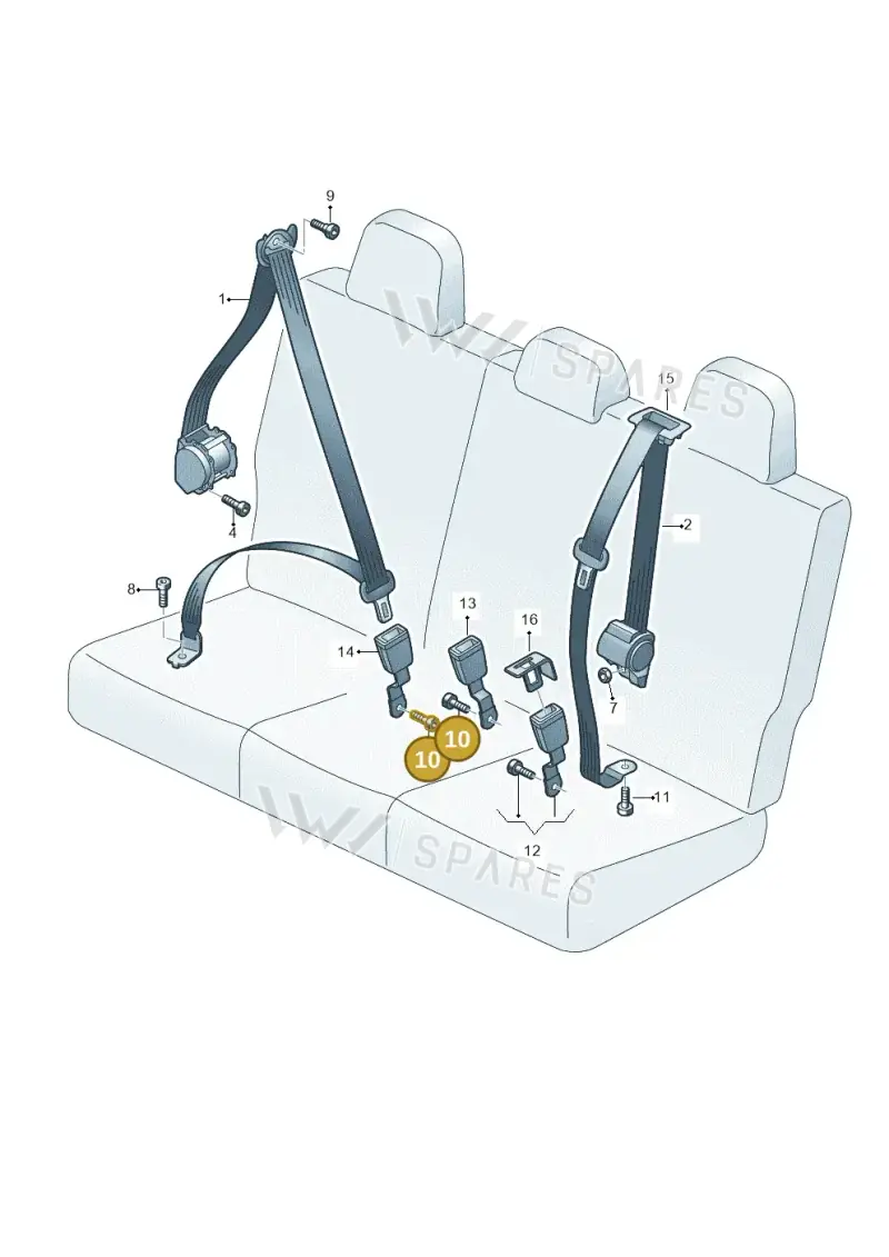N98924701 — Volkswagen Atlas (2023-2024) diagram 829857700, position 10