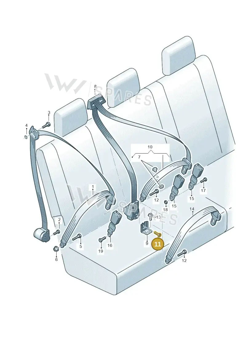 N98952001 — Volkswagen Amarok twin cab (2022-) diagram 683857700, position 11