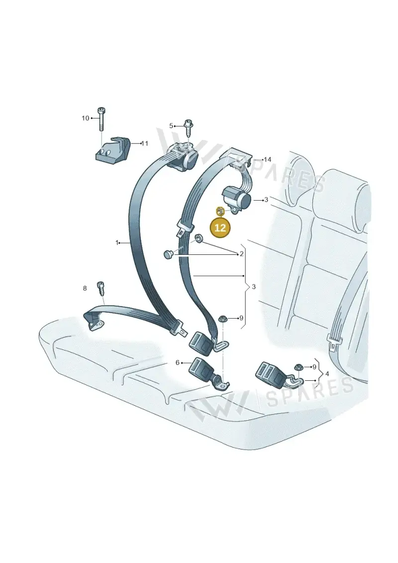 N98991001 — Volkswagen ID.7 Limousine Pro (2023-) diagram 746857700, position 12