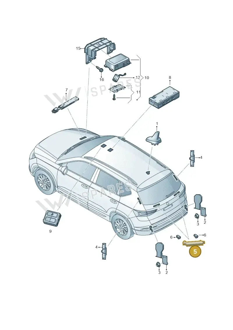 WHT000025 — Skoda Kodiaq (2016-2024) diagram 804000140, position 5