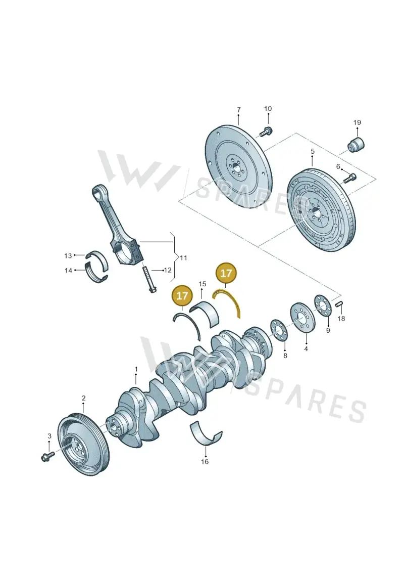 WHT000033S — Audi RS3 Limousine (2017-2020) diagram 676105100, position 17