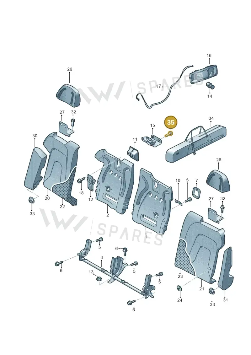 WHT000072A — Audi RS5 Cabrio (2012-2015) diagram 670885700, position 35