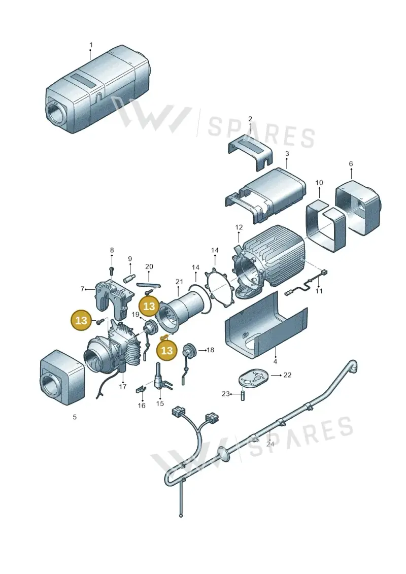 WHT000210 — Volkswagen Transp. caravelle (2008-2009) diagram 410819450, position 13