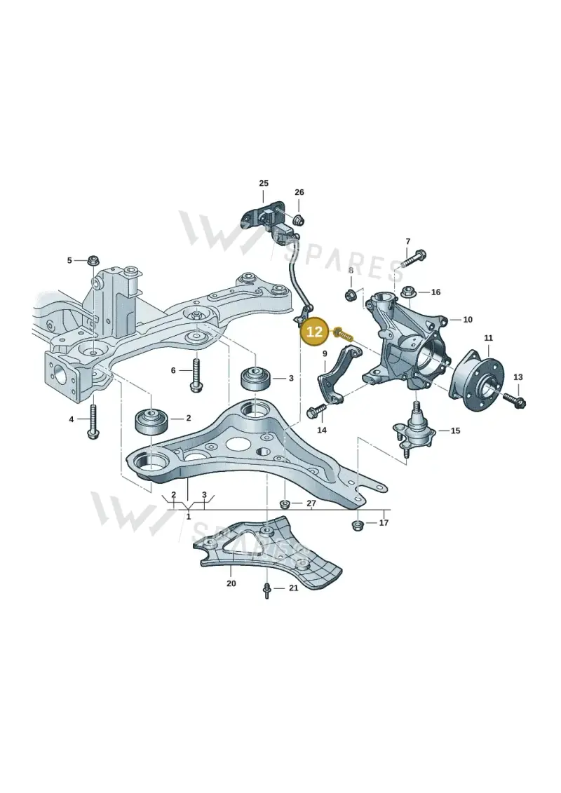 WHT000237C — Volkswagen ID.7 Limousine Pro (2023-) diagram 11a407000, position 12