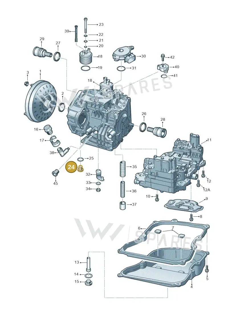 WHT000306 — Volkswagen Jetta (2013-2014) diagram 278321650, position 24