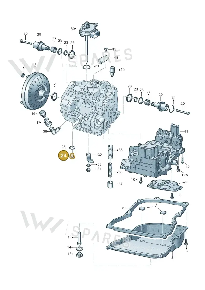 WHT000306 — Volkswagen Transp. caravelle (2008-2009) diagram 410321650, position 24