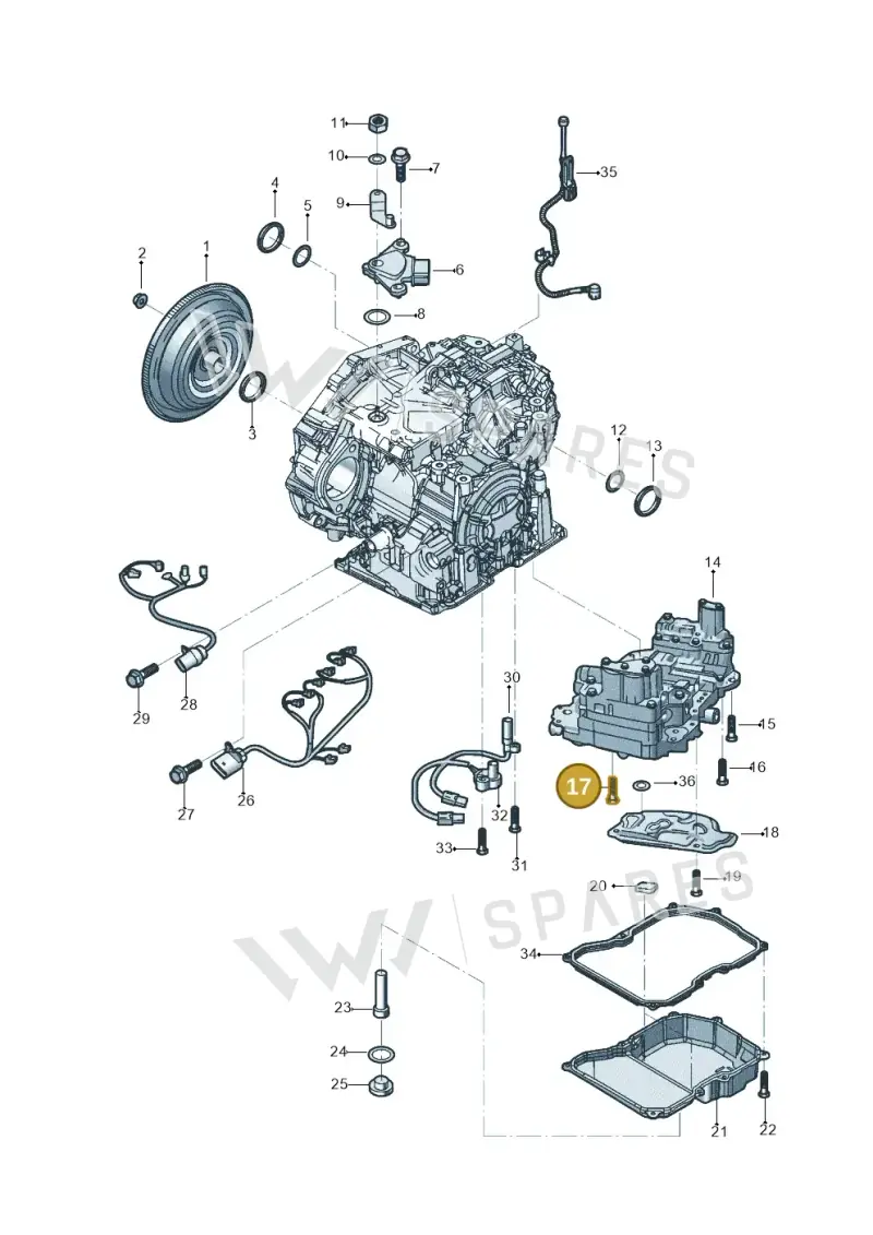 WHT000311 — Volkswagen Beetle (2016-2019) diagram 496300251, position 17