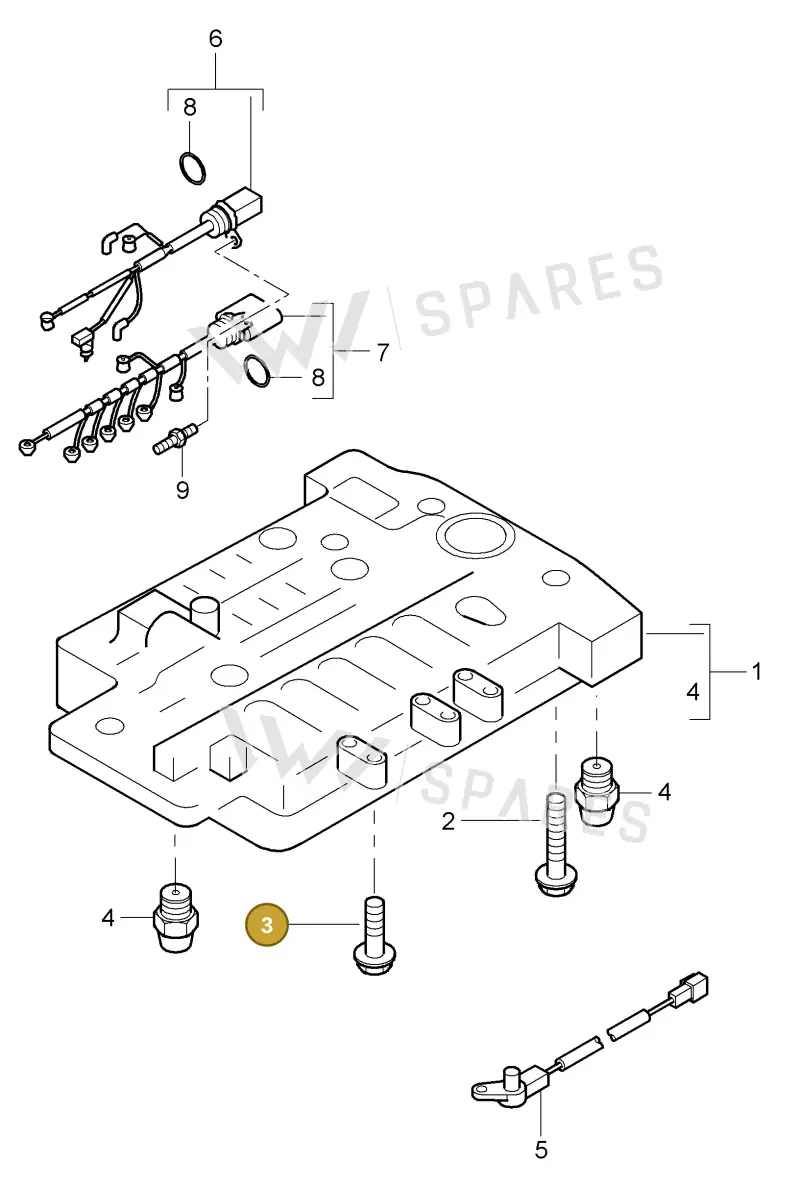 WHT000324 — Porsche Cayenne (2002-2006) diagram p24340002, position 3