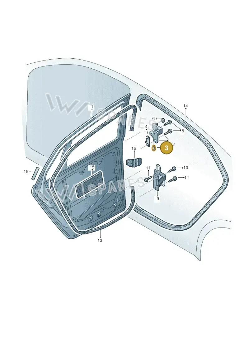 WHT000328 — Volkswagen PHAETON                08> (2007-) diagram 258833100, position 3