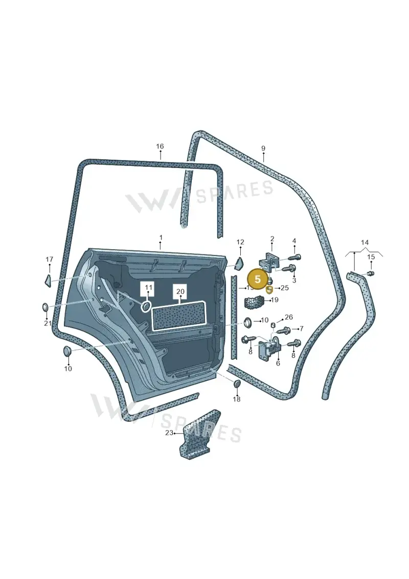 WHT000328 — Volkswagen Touareg                08> (2007-) diagram 274833100, position 5