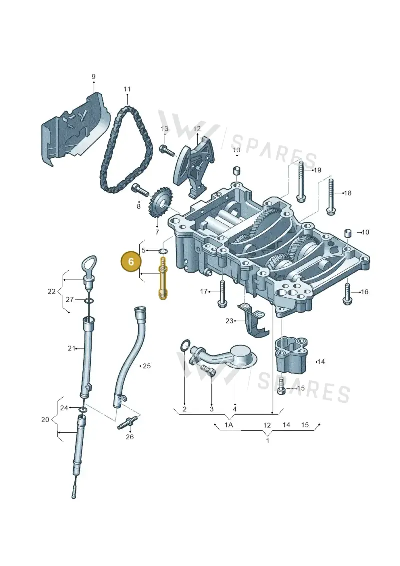 WHT000360B — Volkswagen Golf Cabriolet (2011-2016) diagram 420115200, position 6