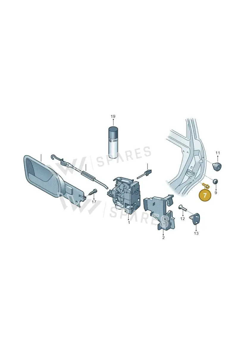 WHT000439 — Volkswagen Jetta variant (2009-2014) diagram 420837000, position 7