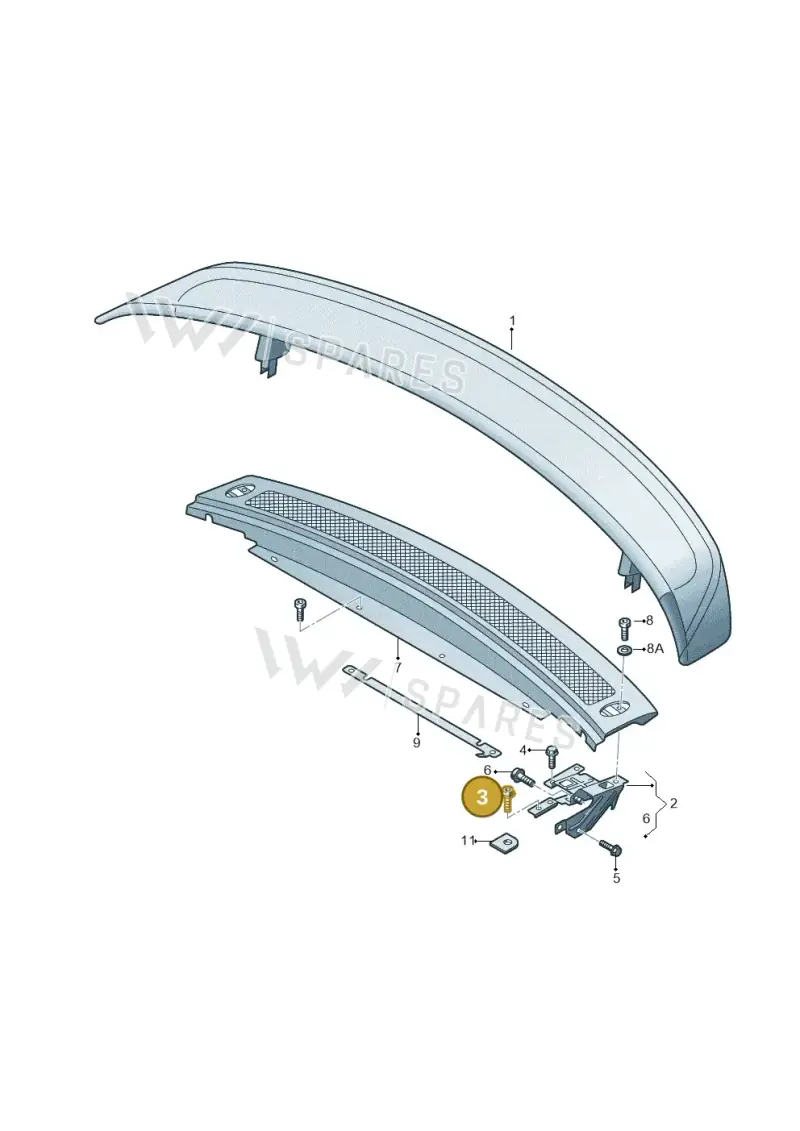 WHT000439 — Audi R8 qu. 5.2 (2012-2015) diagram 752827660, position 3
