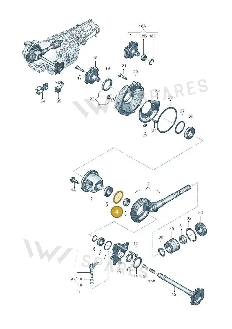 WHT000483S — Volkswagen Phaeton 4motion (2010-2016) diagram 218409570, position 4