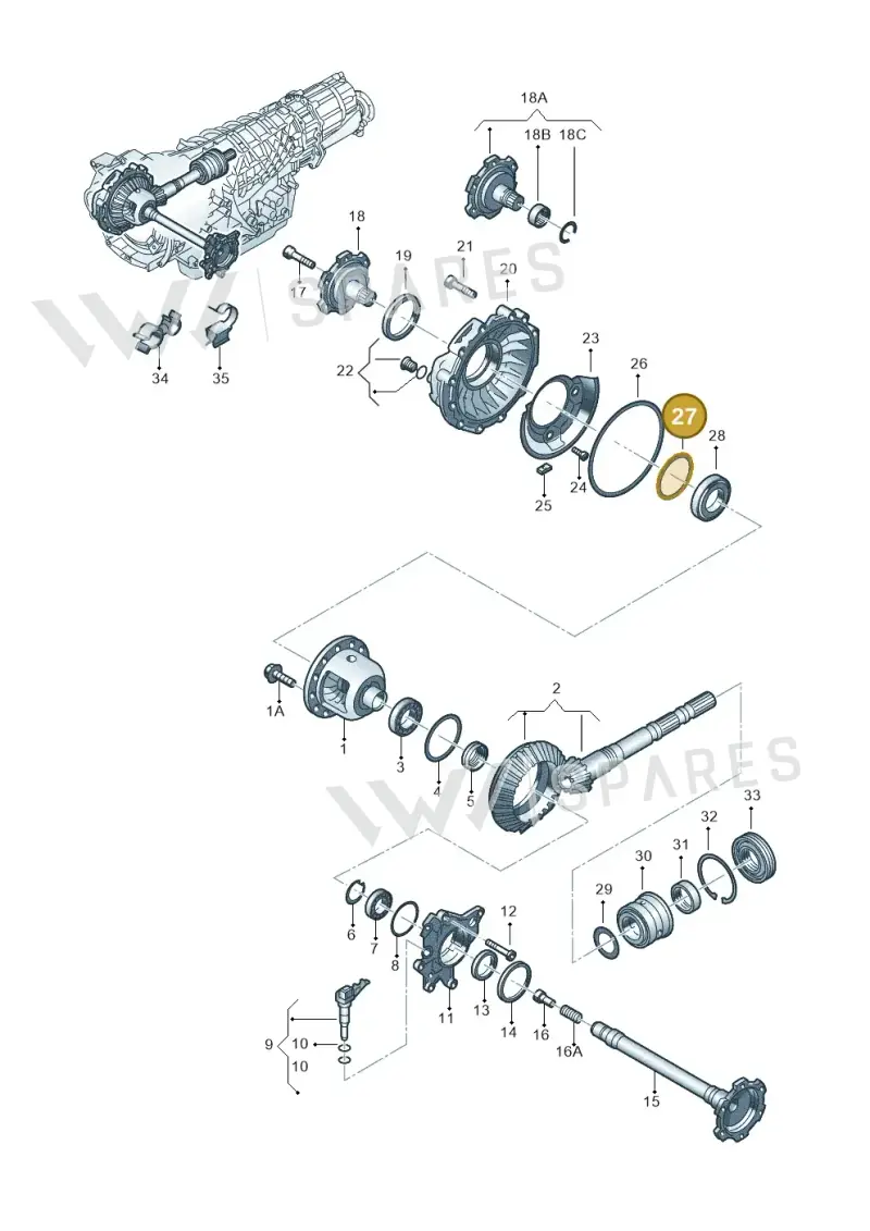 WHT000484E — Volkswagen Phaeton 4motion (2010-2016) diagram 218409570, position 27