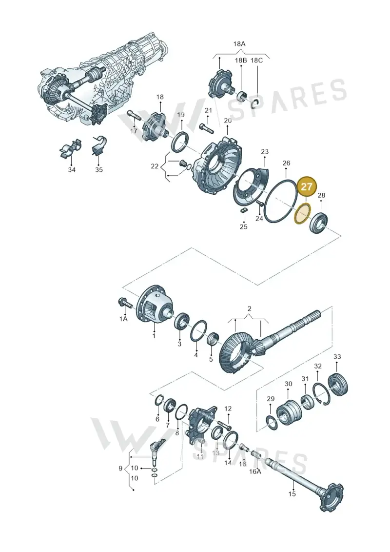 WHT000484J — Volkswagen Phaeton 4motion (2010-2016) diagram 218409570, position 27