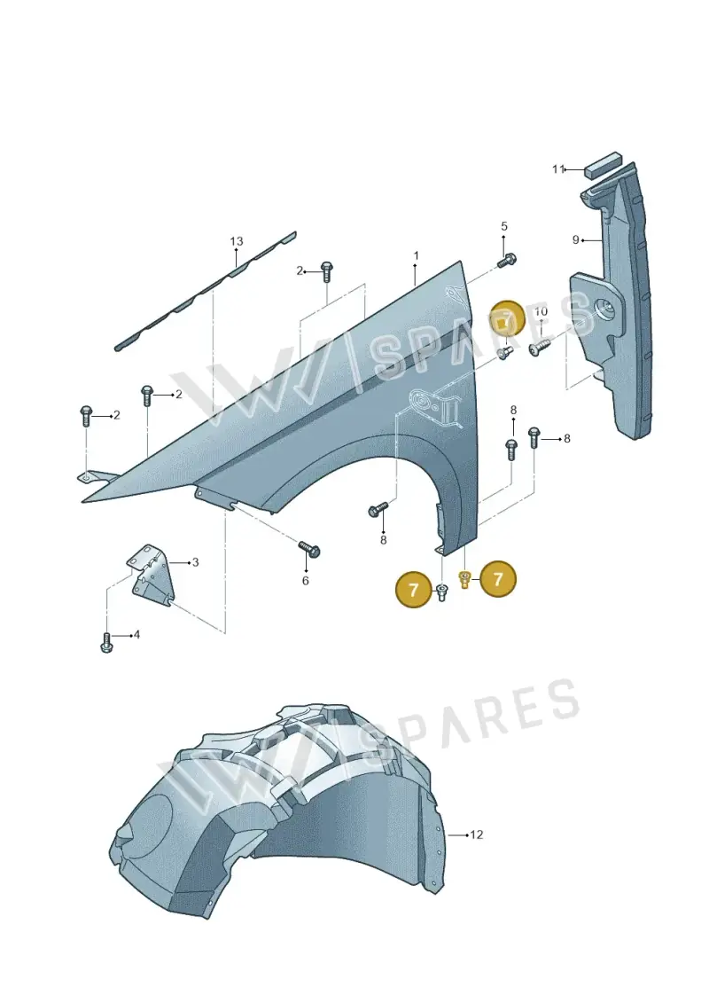 WHT000503 — SEAT Leon ST (2016-2020) diagram 754821000, position 7