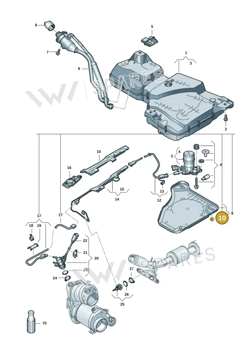 WHT000713 — Volkswagen Tiguan 2.0 (2023-) diagram 57x201600, position 10