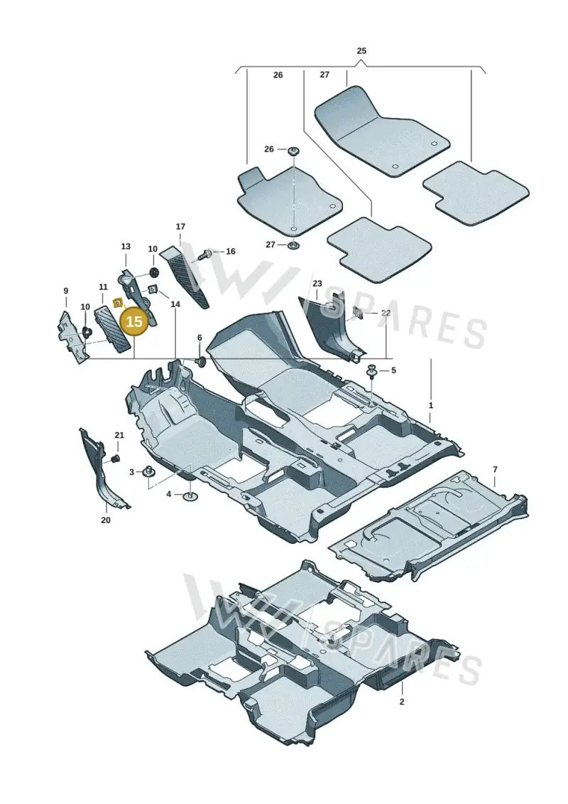 WHT000733 — Volkswagen Tiguan 2.0 (2023-) diagram 57x863000, position 15
