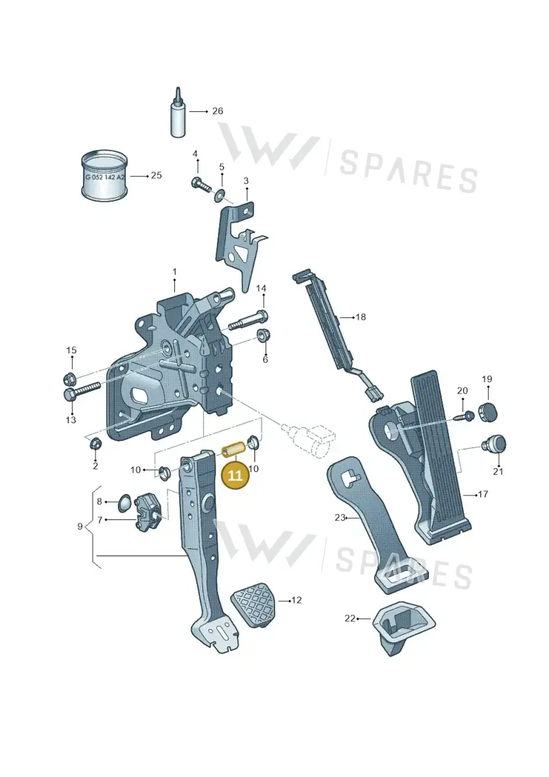 WHT000734 — SEAT Altea XL Reference (2010-2013) diagram 409721600, position 11