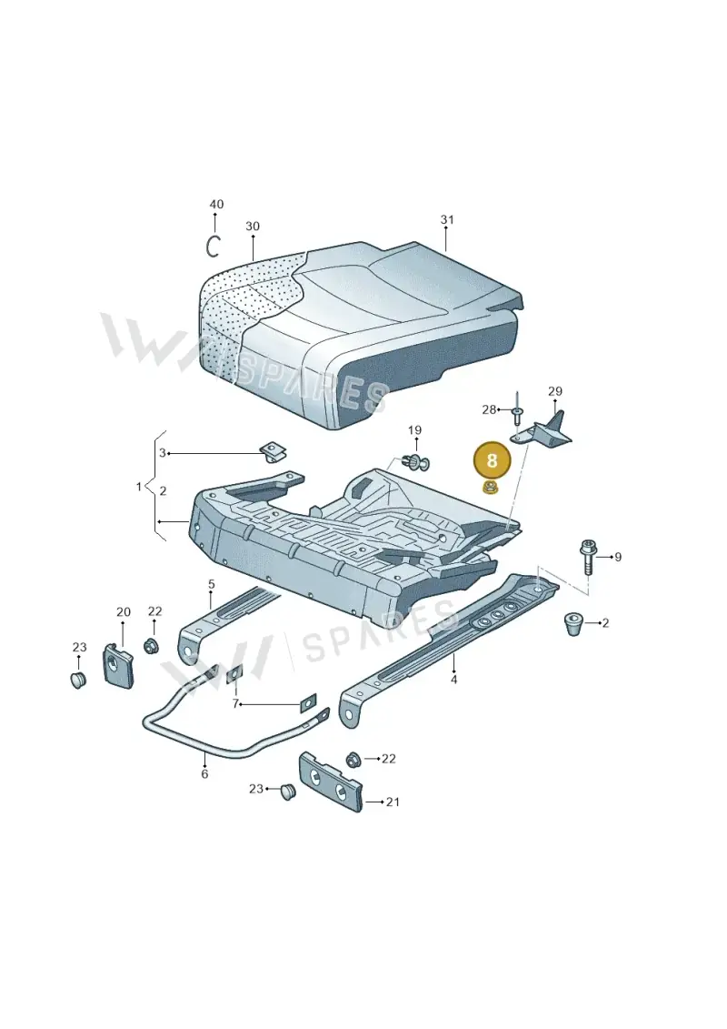 WHT000741 — Volkswagen Tiguan (2011-2018) diagram 719885020, position 8