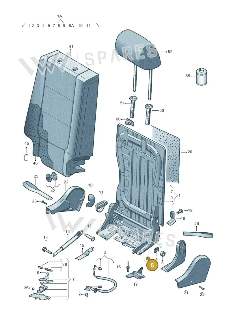 WHT000741 — SEAT Altea XL (2013-) diagram 459885600, position 6