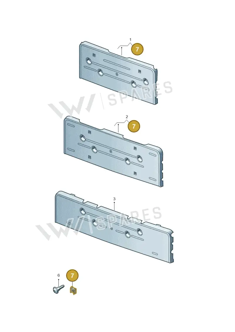 WHT000821 — Audi RS Q8 (2019-2025) diagram 595807400, position 7