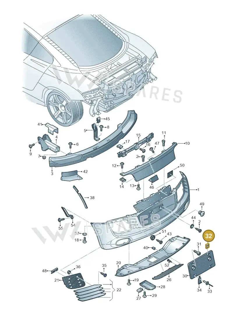 WHT000821 — Audi R8                08> (2007-) diagram 618807500, position 32