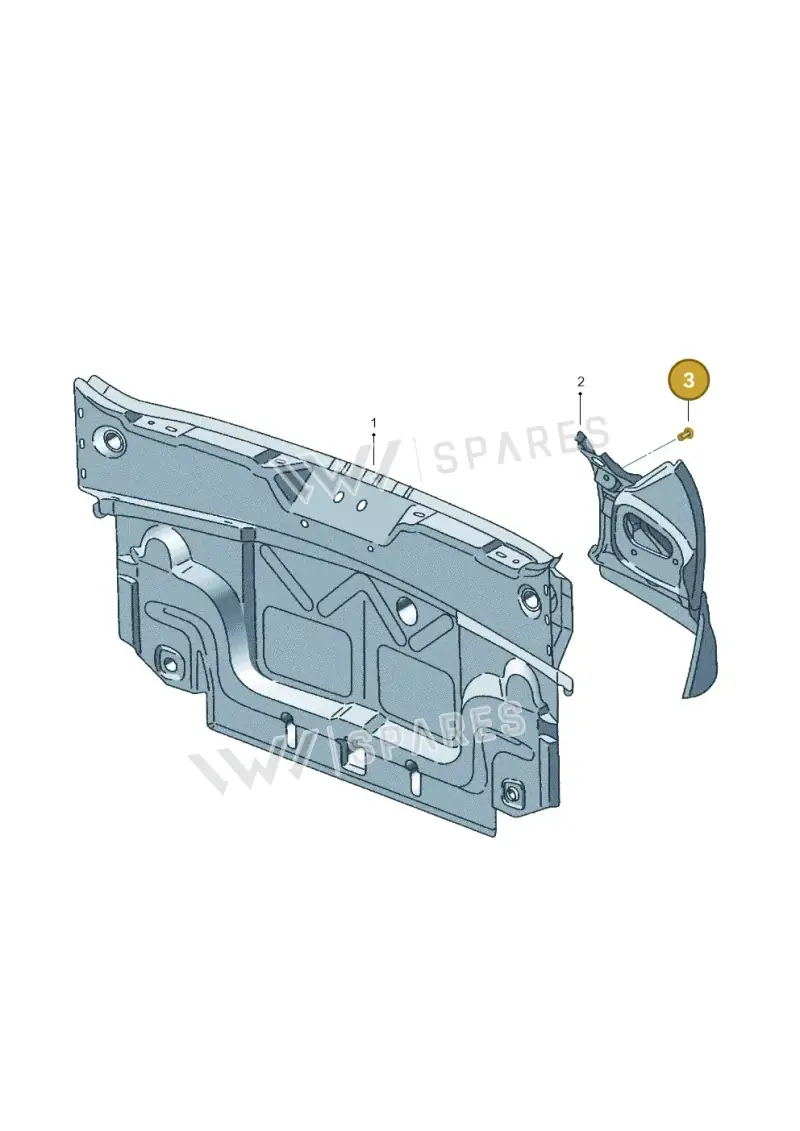 WHT000873 — SEAT Leon Stylance (2010-2012) diagram 456813000, position 3