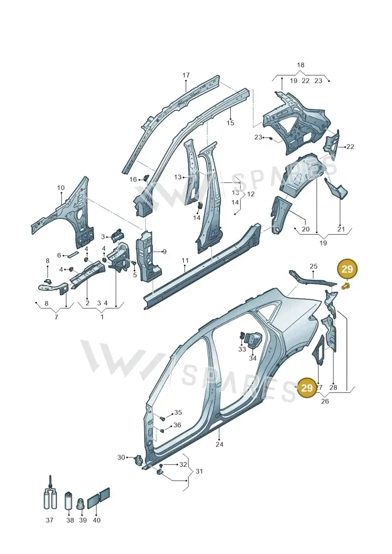 WHT000873 — SEAT CUPRA Formentor (2020-) diagram 5ff809000, position 29