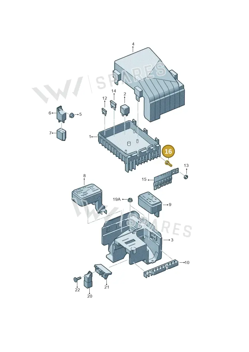 WHT000906 — Volkswagen Caddy kombi (2015-2020) diagram 694937200, position 16