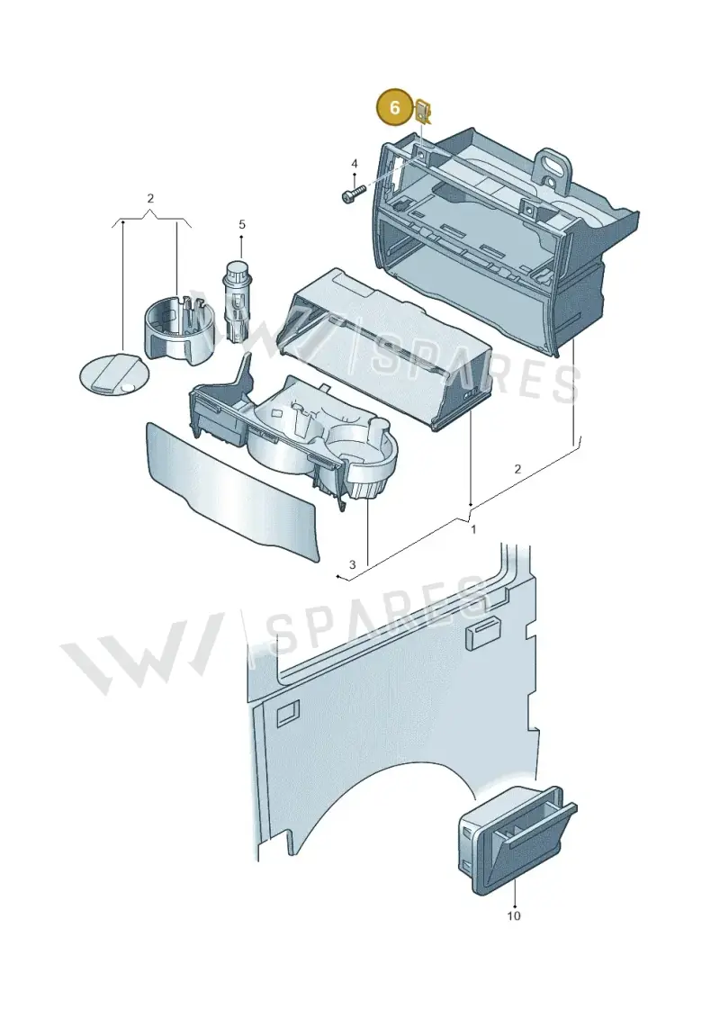 WHT000941 — Volkswagen Crafter 35 panel (2011-2016) diagram 483857300, position 6