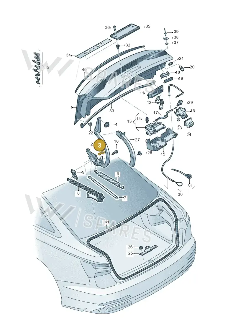 WHT001234 — Audi A6 (2018-2025) diagram 430827000, position 3