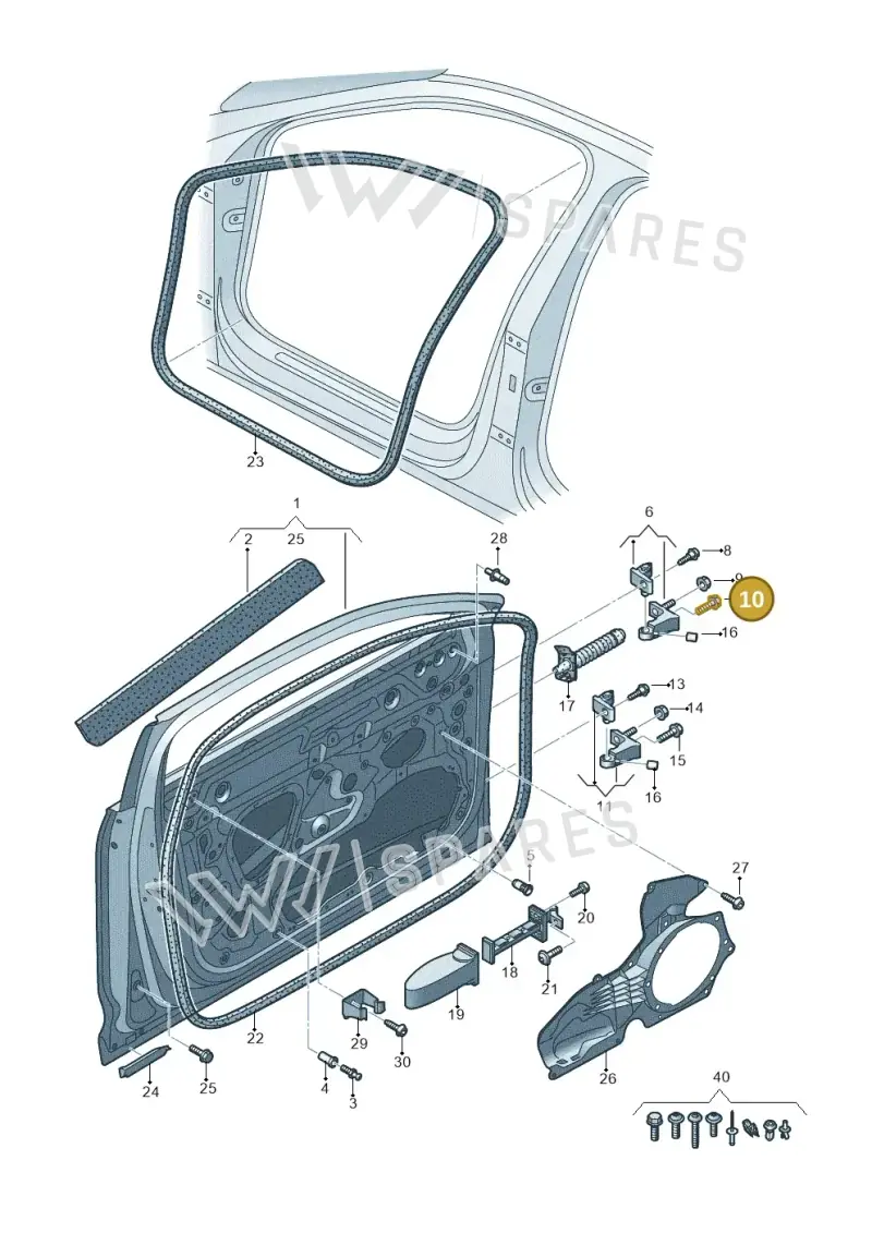WHT001234 — Audi RS6 Avant (2019-2025) diagram 537831010, position 10