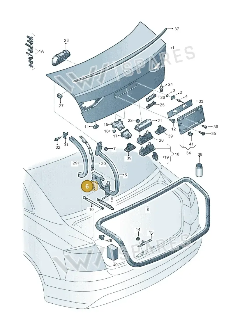 WHT001234 — Audi RS3 Limousine (2017-2020) diagram 745827150, position 6