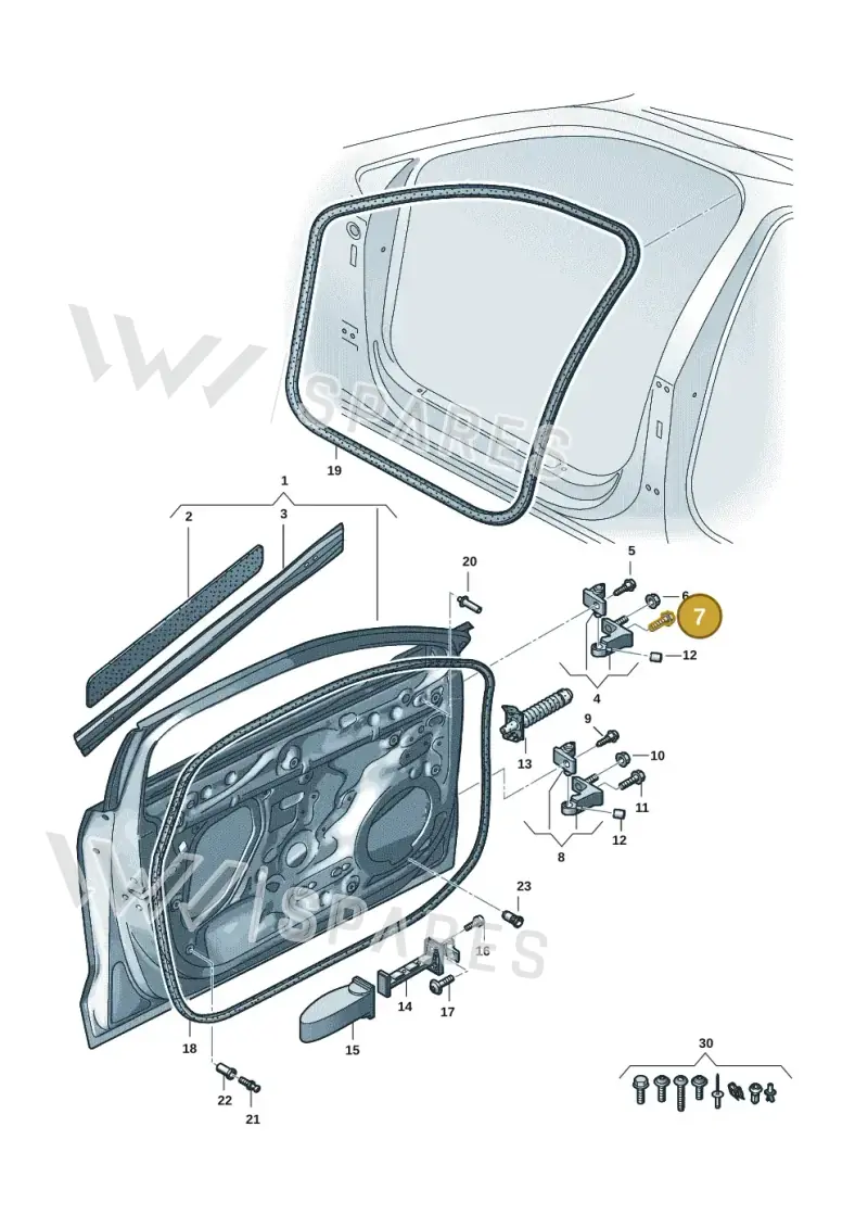 WHT001234 — Audi A5 Limousine (2024-2025) diagram 8wk831010, position 7