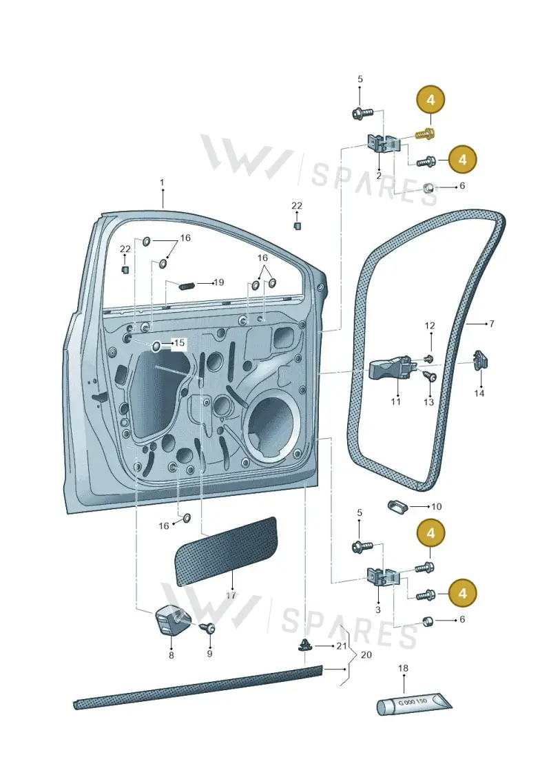 WHT001235 — SEAT Leon ST (2016-2020) diagram 754831000, position 4