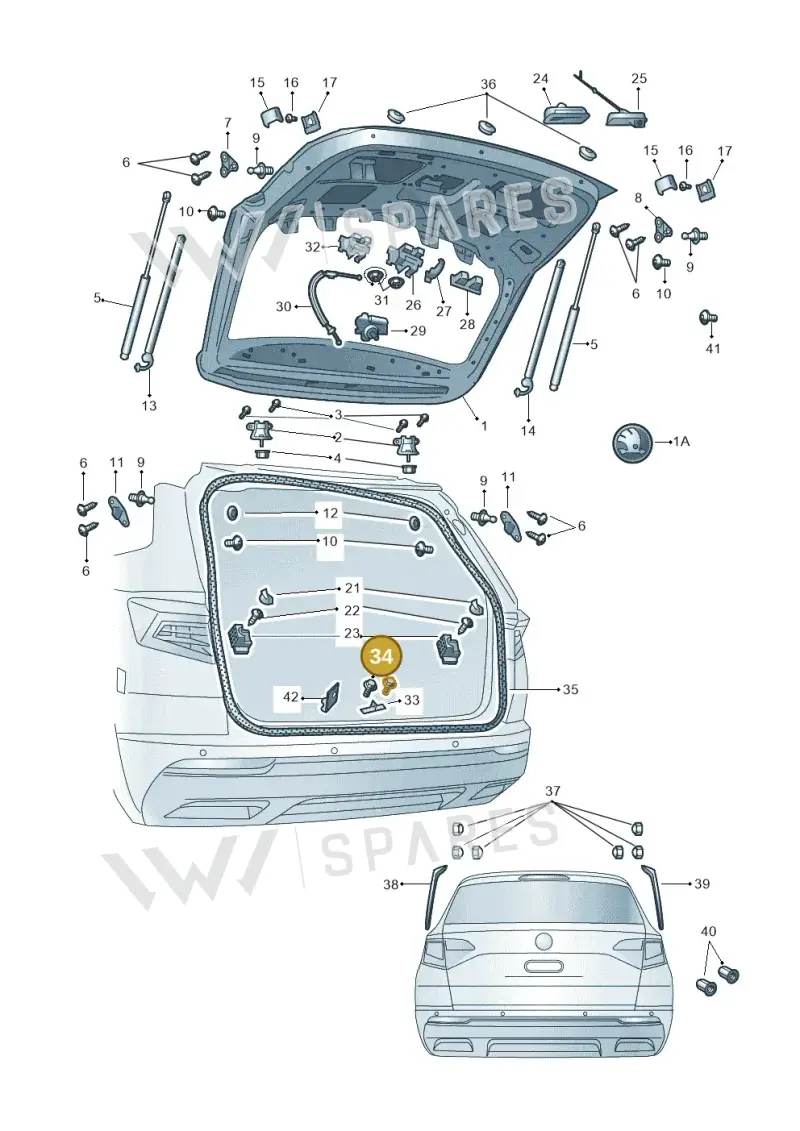 WHT001236 — Skoda Karoq (2017-2023) diagram 834827000, position 34
