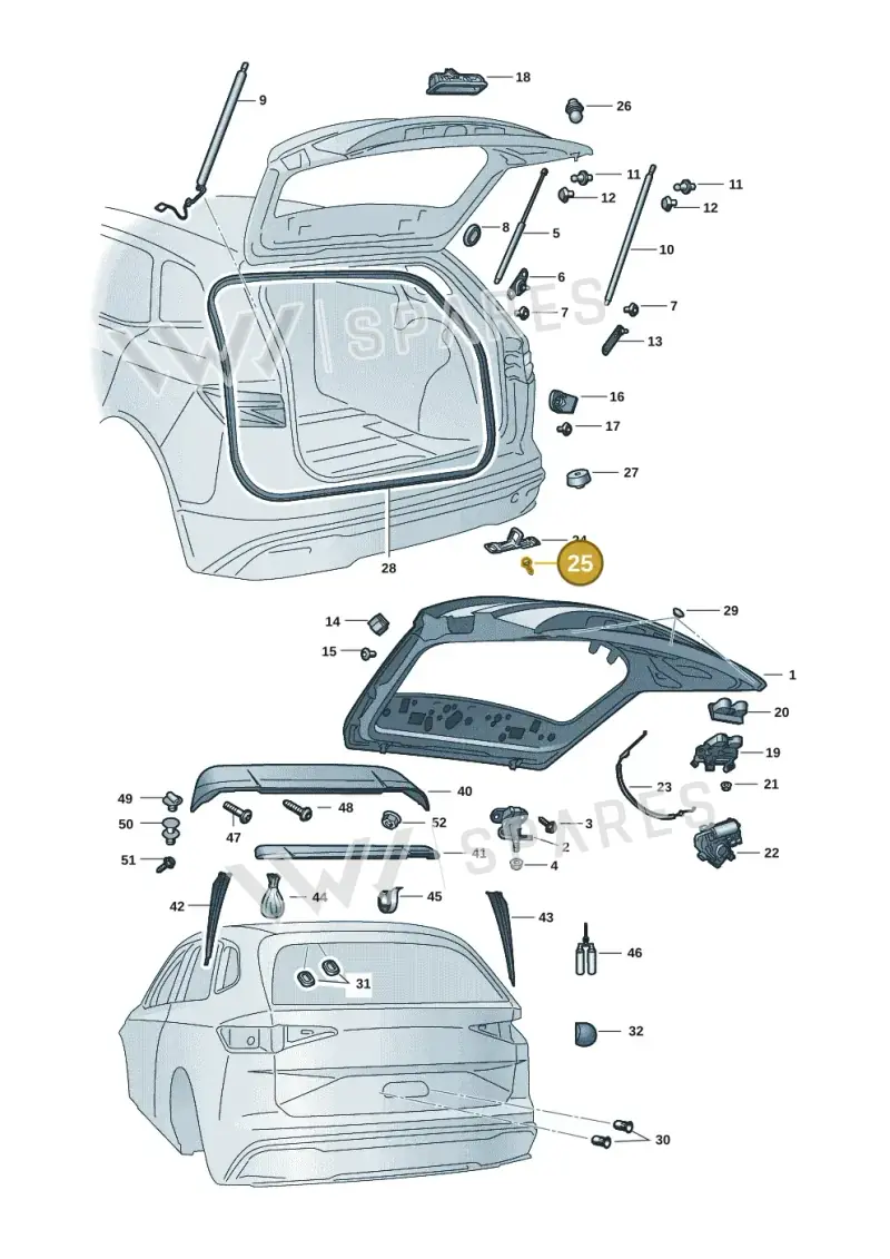 WHT001236 — Skoda Enyaq (2020-2021) diagram 50a827000, position 25