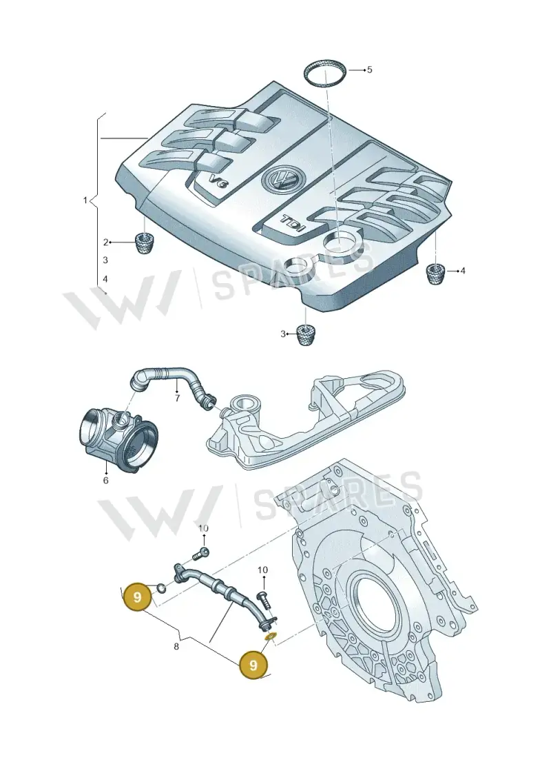 WHT001247 — Volkswagen Amarok twin cab (2022-) diagram 894103900, position 9