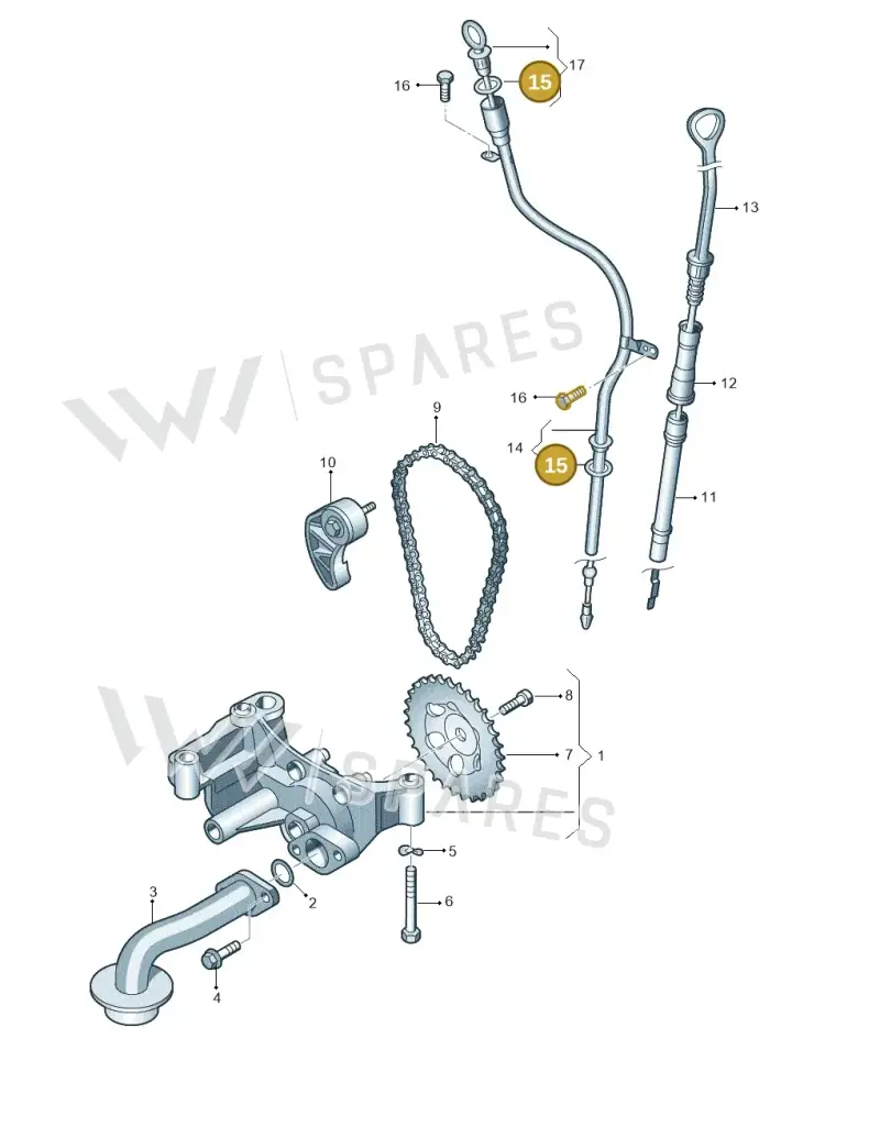 WHT001275 — Volkswagen GOLF VARIANT           07> (2007-) diagram 409115200, position 15