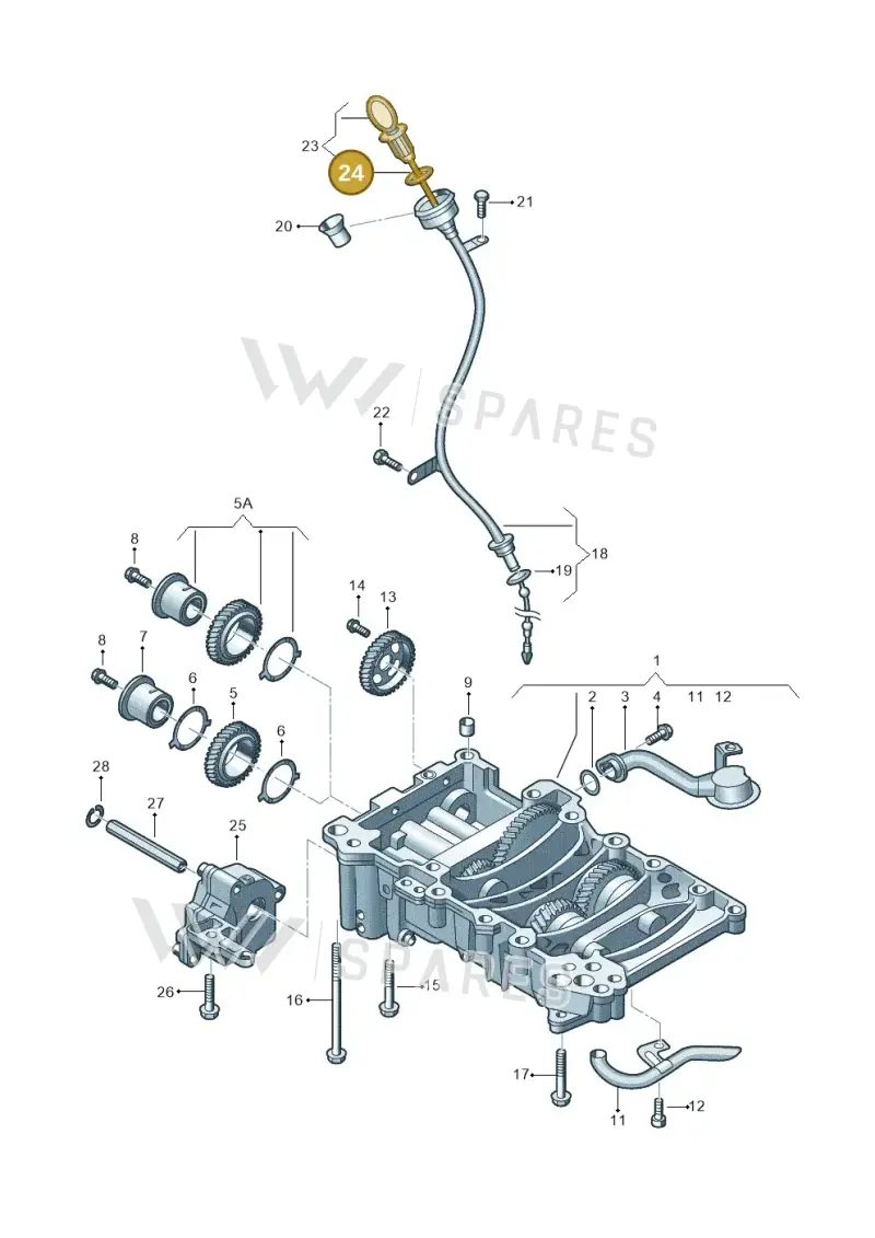 WHT001275 — Volkswagen Passat estate (2008-2011) diagram 460115250, position 24