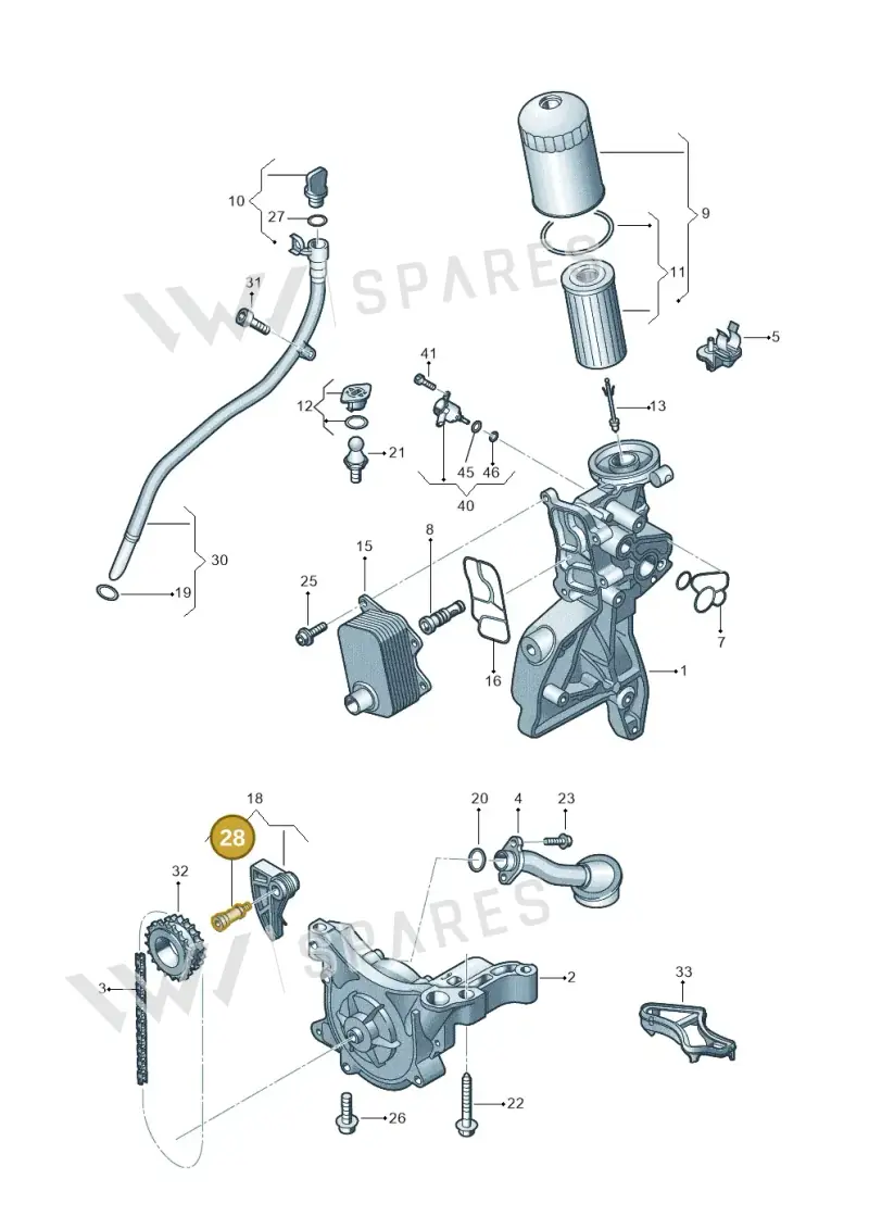 WHT001392 — Volkswagen Beetle (2016-2019) diagram 725115050, position 28
