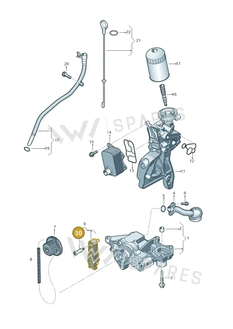 WHT001392 — Volkswagen Amarok twin cab (2016-2022) diagram 894115100, position 10
