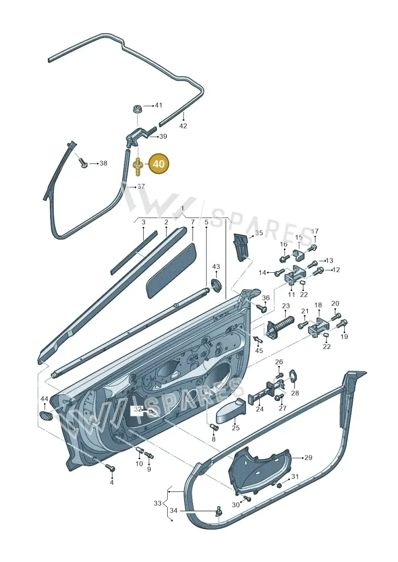 WHT001393 — Audi R8 Spyder (2015-2024) diagram 872831150, position 40