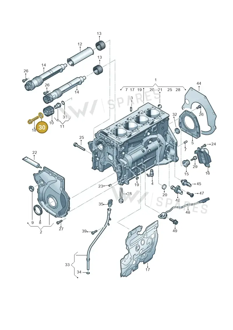 WHT001396B — Volkswagen Atlas Cross Sport (2023-) diagram 849103016, position 30