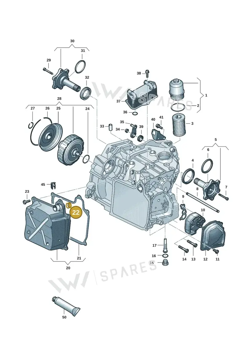 WHT001403 — Volkswagen T-Roc BlueMotion (2017-2024) diagram 827355055, position 22