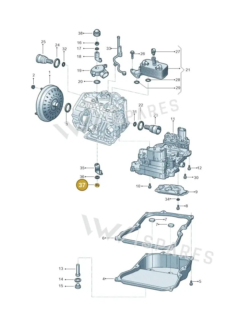 WHT001425 — Volkswagen Golf 1.6 (2015-2019) diagram 602321200, position 37