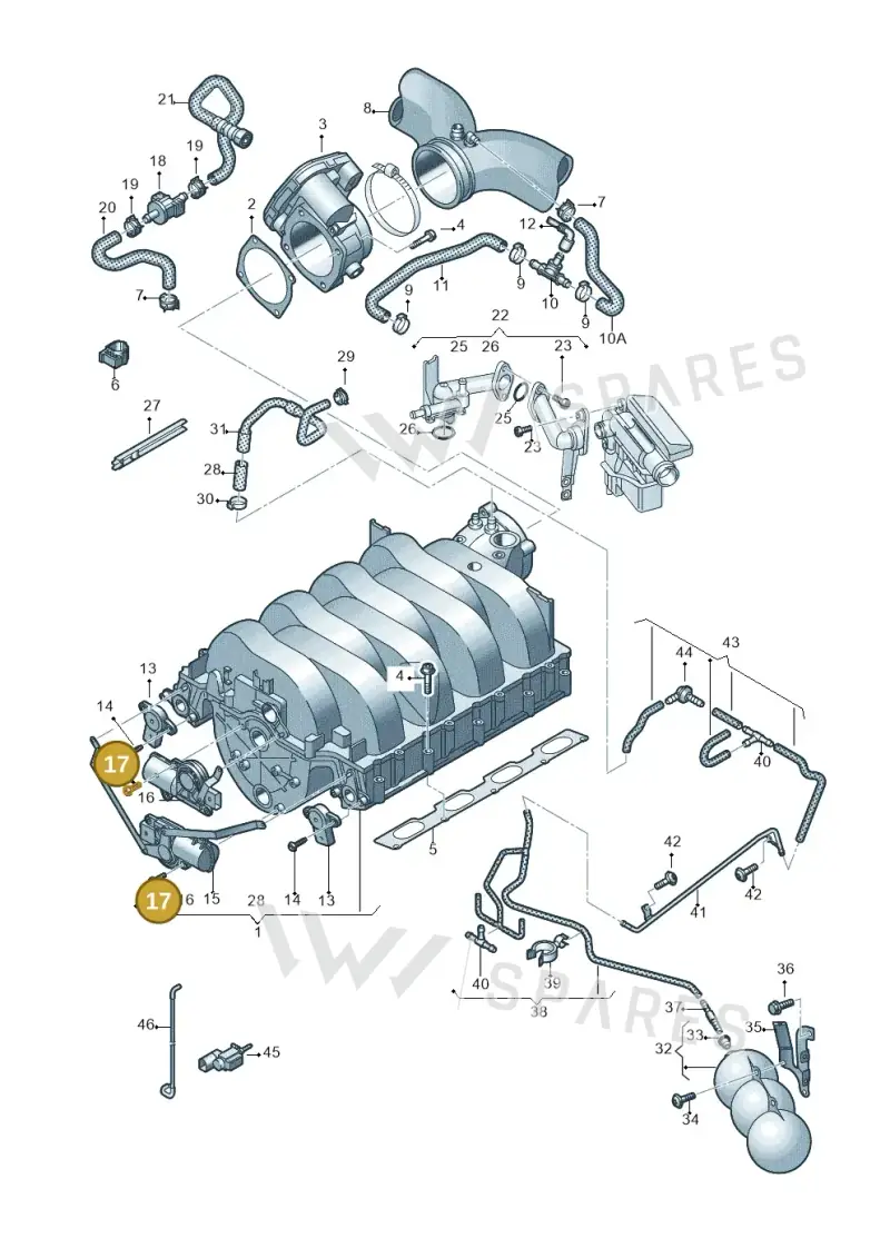 WHT001481 — Volkswagen Touareg                08> (2007-) diagram 616133600, position 17
